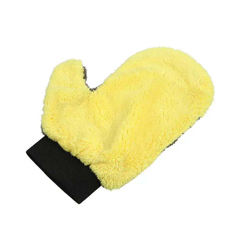 The Coral Fleece Car Wash Mitt is fit any hand size.