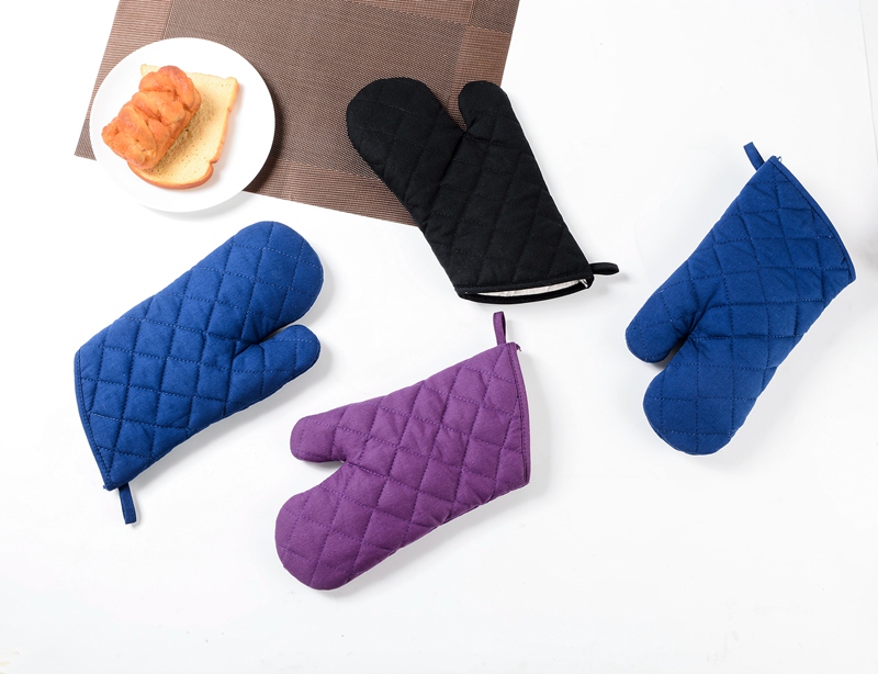 Heat Resistant Cotton Oven Gloves Grill Mitt